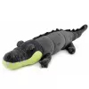 LEAN TOYS plyšový krokodíl maskot plyšová hračka - realistická sivá, 90 cm