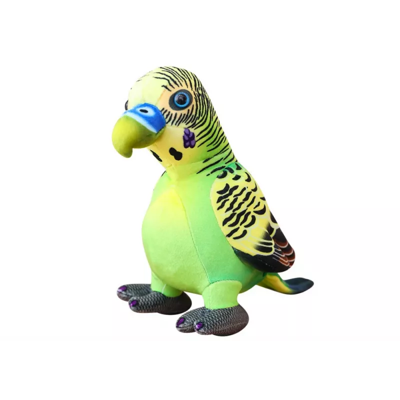 LEAN TOYS plyšový maskot zelený papagáj 20 cm