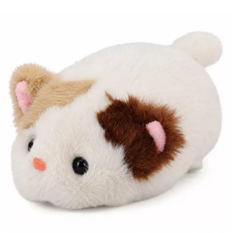 LEAN TOYS plyšové mačiatko maskot mäkká hračka malá biela 16 cm
