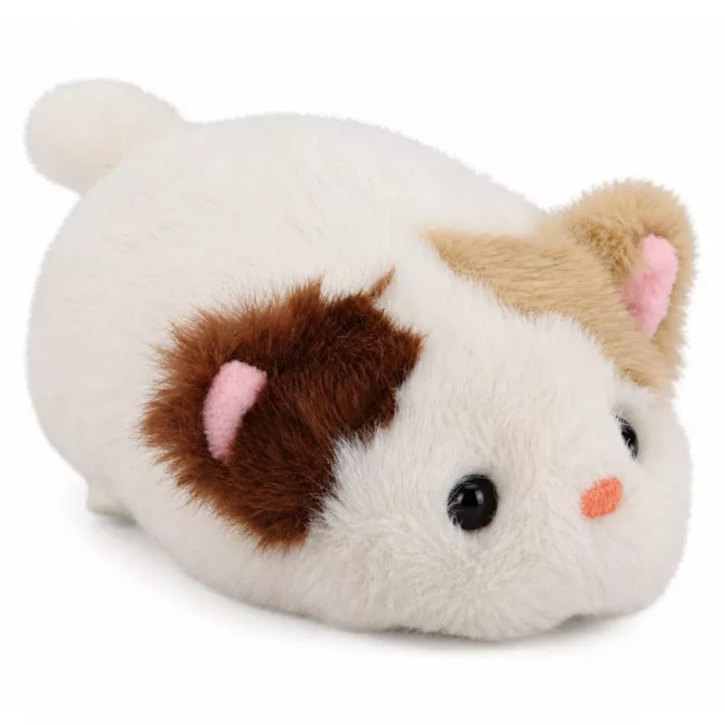 LEAN TOYS plyšové mačiatko maskot mäkká hračka malá biela 16 cm