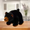 LEAN TOYS plyšový maskot mäkká hračka čierny medveď 28 cm
