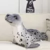 LEAN TOYS plyšová maskot plyšová hračka tuleň sivá 37cm