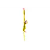 LEAN TOYS Plyšová opica maskot so zvukom, žltá 80 cm