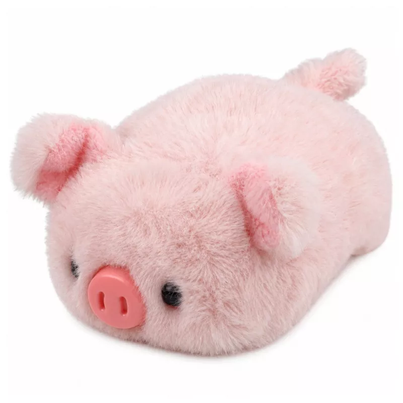 LEAN TOYS plyšové prasiatko maskot mäkká hračka ružová 16 cm