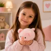 LEAN TOYS plyšové prasiatko maskot mäkká hračka ružová 16 cm