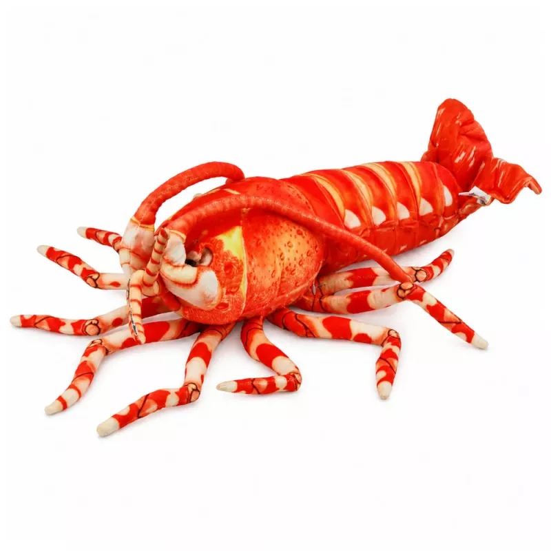 LEAN TOYS plyšová hračka maznáčik veľká kreveta morský živočích 55 cm