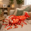 LEAN TOYS plyšová hračka maznáčik veľká kreveta morský živočích 55 cm