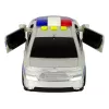 LEAN TOYS Polícia auto 1:14 nárazový pohon zvuky svetlo strieborná