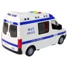 LEAN TOYS Policajné auto s pohonom trením, zvukom a svetlom
