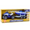 LEAN TOYS Policajné štvorkolka s prívesom a motorovým člnom