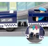 LEAN TOYS policajná mestská vlaková súprava modrá 203 km/h