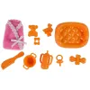 LEAN TOYS Tehotná bábika s dlhými vlasmi a príslušenstvom