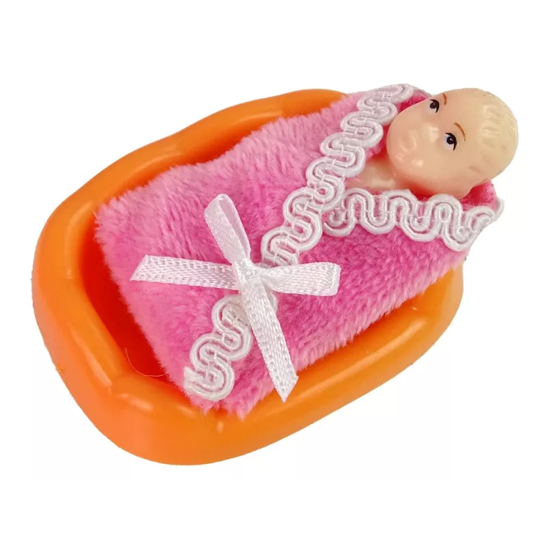LEAN TOYS Tehotná bábika s dlhými vlasmi a príslušenstvom