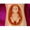 LEAN TOYS Tehotná bábika s dlhými vlasmi a príslušenstvom