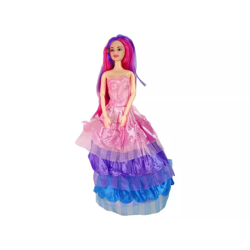 LEAN TOYS Princezná bábika s bielym poníkom figúrky doplnky