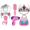 LEAN TOYS Princeznovský stan pre deti, beauty salón, ružový, príslušenstvo, koruna