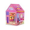 LEAN TOYS Princeznovský stan pre deti, beauty salón, ružový, príslušenstvo, koruna