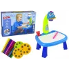 LEAN TOYS Projektor na učenie kreslenia, dinosauří projektorový stolík