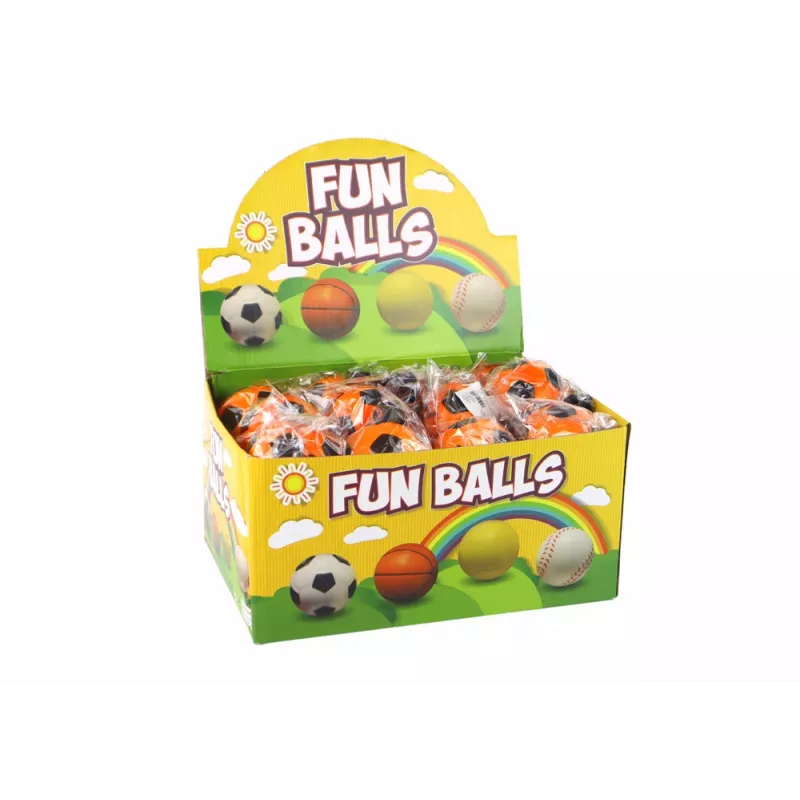 LEAN TOYS PU futbal s jojo gumou na skákanie, 6 cm, oranžový