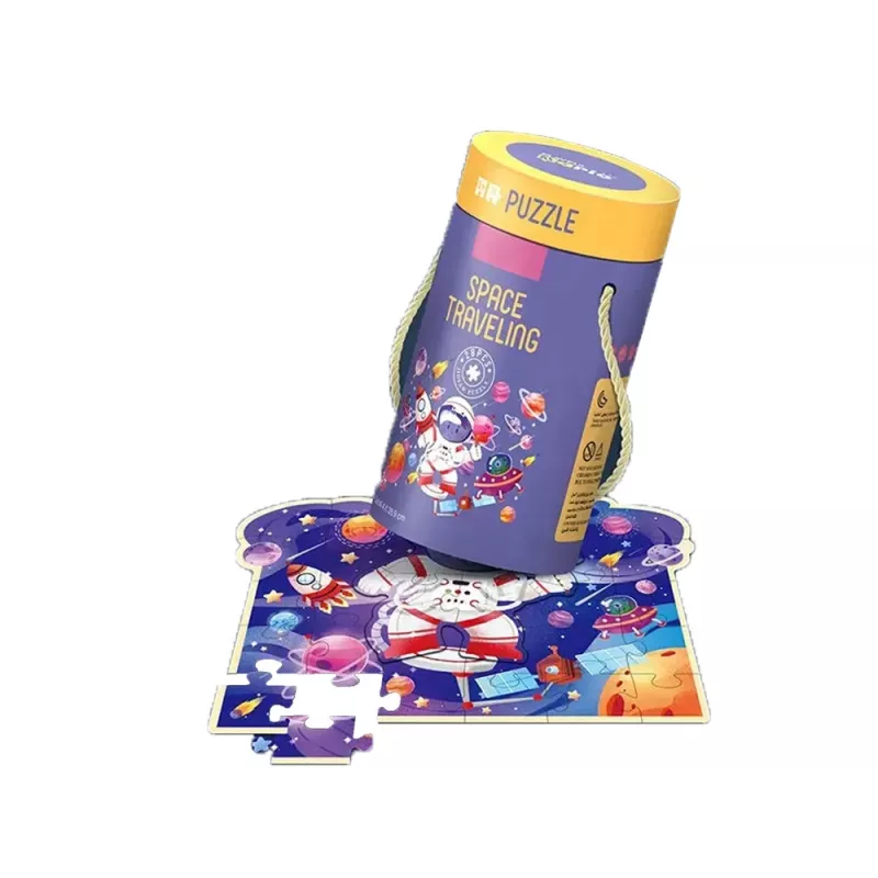 LEAN TOYS Puzzle v tube Cosmos 28 dielov