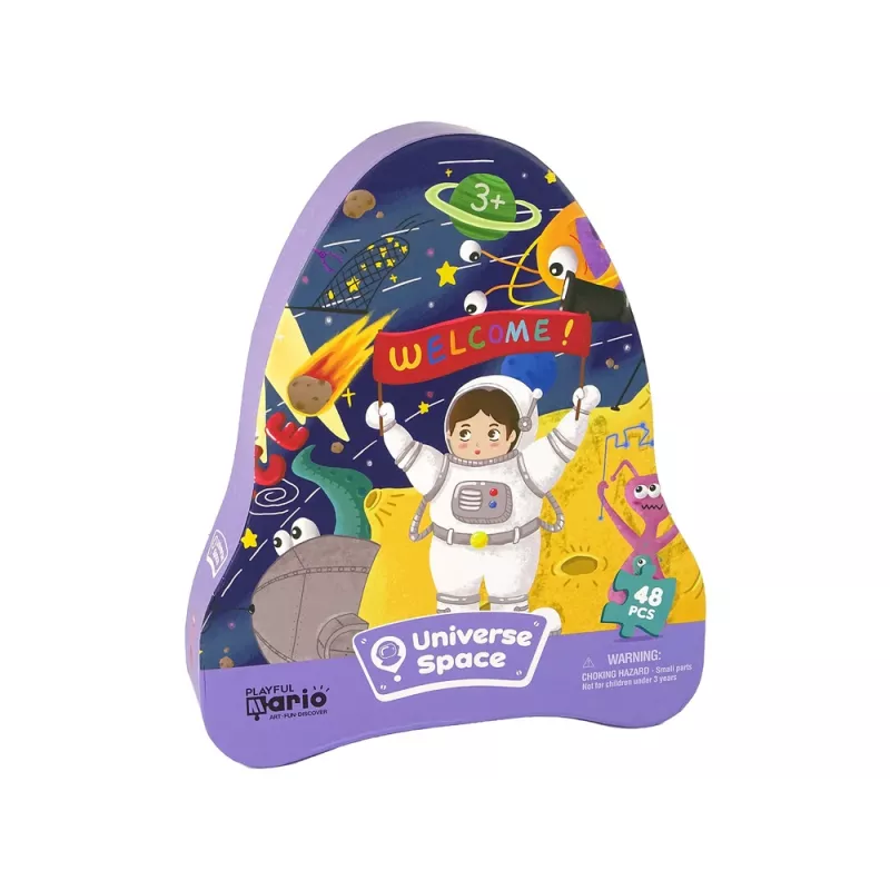 LEAN TOYS Puzzle Space Ufo Planéty 48 dielov