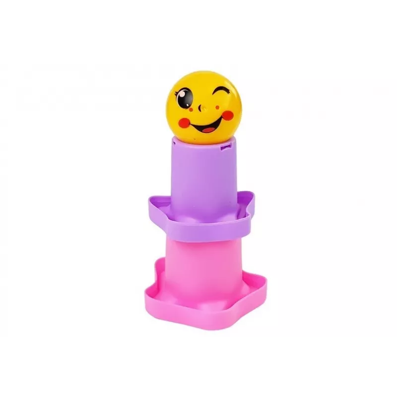 LEAN TOYS Pyramídové poháre pre bábätká hviezdičky