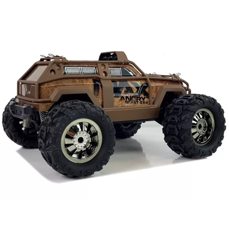 LEAN TOYS Rallye auto diaľkovo ovládané hnedé 2.4G 1:18 35 km/h regulácia rýchlosti