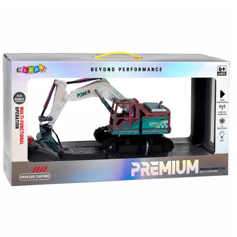 LEAN TOYS RC crawler bager s pohyblivým ramenom a osvetlením 1:14