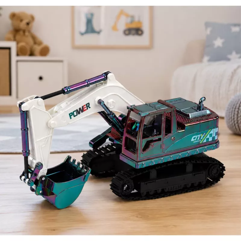 LEAN TOYS RC crawler bager s pohyblivým ramenom a osvetlením 1:14