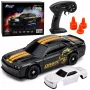 LEAN TOYS RC Drift Sports Car 1:43 4WD vymeniteľná karoséria čierna