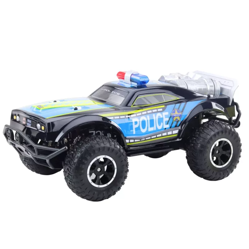 LEAN TOYS RC Off-Road policajné auto 1:8 čierne