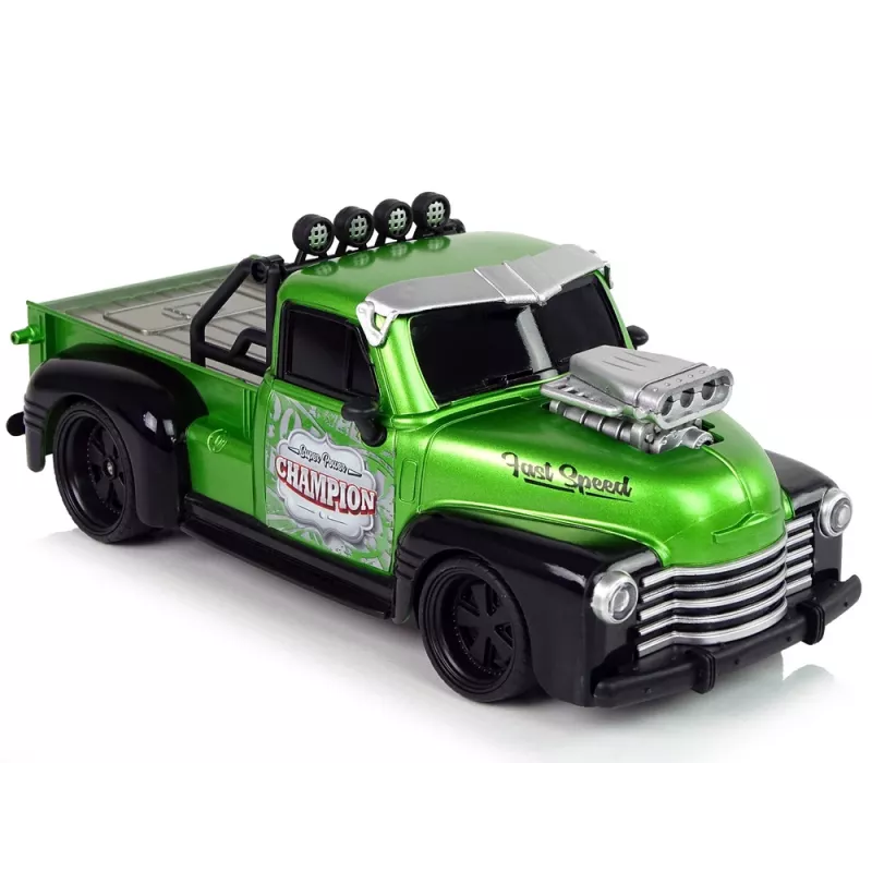 LEAN TOYS Auto na diaľkové ovládanie 1:18 zelený pick-up