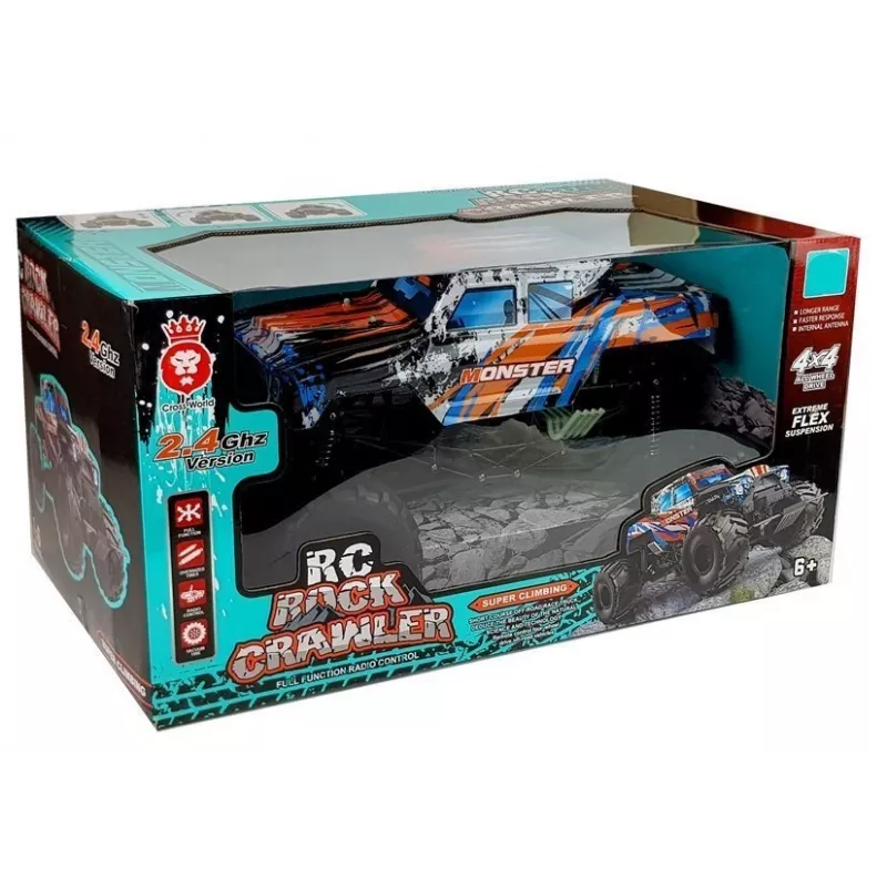 LEAN TOYS Diaľkovo ovládané 2.4G 4x4 oranžová 57cm