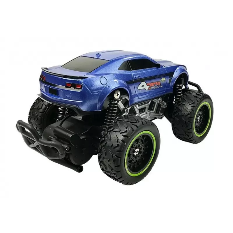 LEAN TOYS Auto na diaľkové ovládanie Off-Road R/C modré veľké kolesá