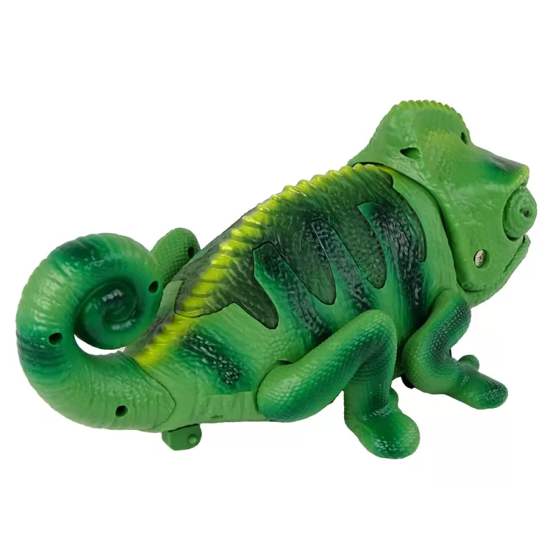 LEAN TOYS diaľkovo ovládaný chameleón zelené svetlo 28 cm