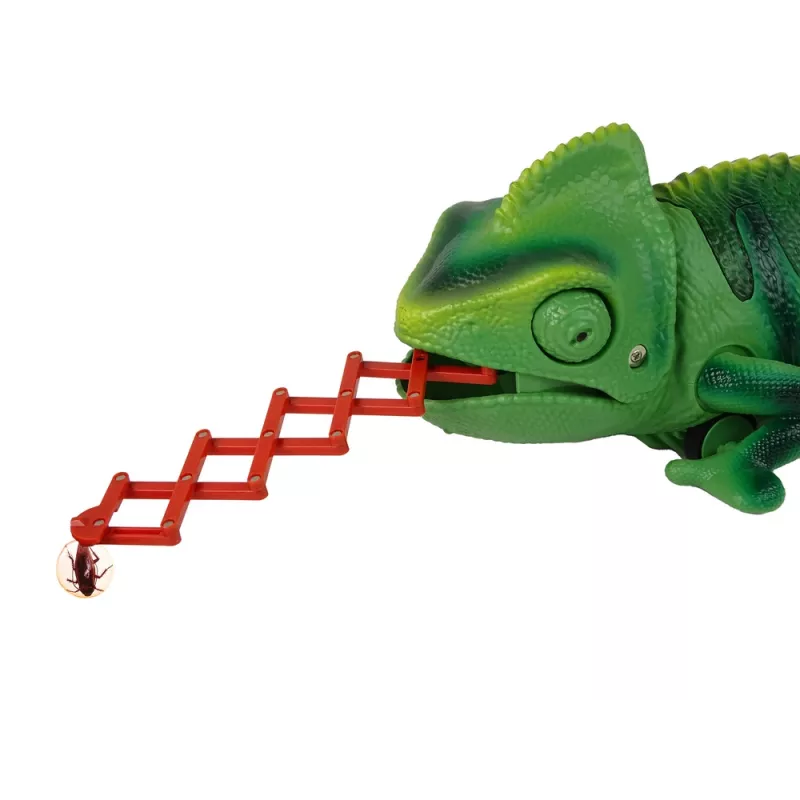 LEAN TOYS diaľkovo ovládaný chameleón zelené svetlo 28 cm