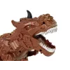 LEAN TOYS dinosaurus na diaľkové ovládanie parný projektor hnedý