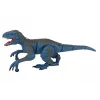 LEAN TOYS dinosaurus na diaľkové ovládanie Velociraptor so zvukom a revom, modrý
