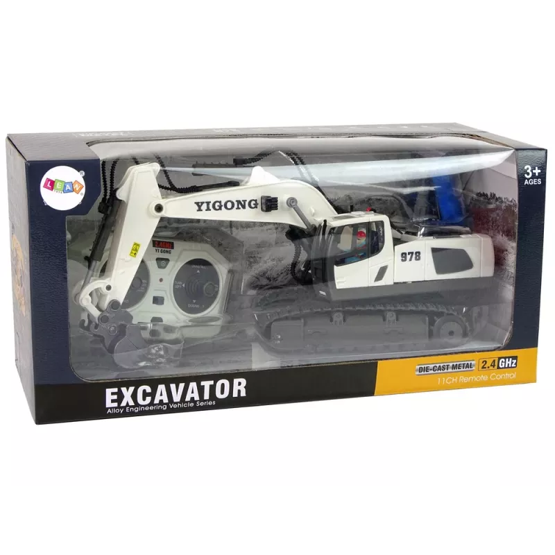LEAN TOYS Bager na diaľkové ovládanie s pásmi, 2,4 GHz pilot
