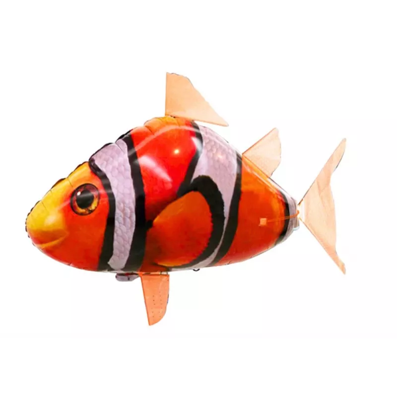 LEAN TOYS RC lietajúca ryba klaun oranžový balón