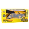 LEAN TOYS diaľkovo ovládaný RC sklápač transportér zvuky 9CH 2.4G žltý