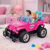 LEAN TOYS diaľkovo ovládané off-road auto s bábikami ružové 1:16