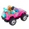 LEAN TOYS diaľkovo ovládané off-road auto s bábikami ružové 1:16