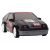 LEAN TOYS diaľkovo ovládané športové auto R/C 1:24 čierne, vymeniteľné kolesá