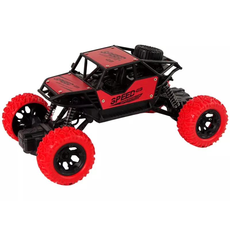 LEAN TOYS terénne vozidlo na diaľkové ovládanie R/C 1:18 červené