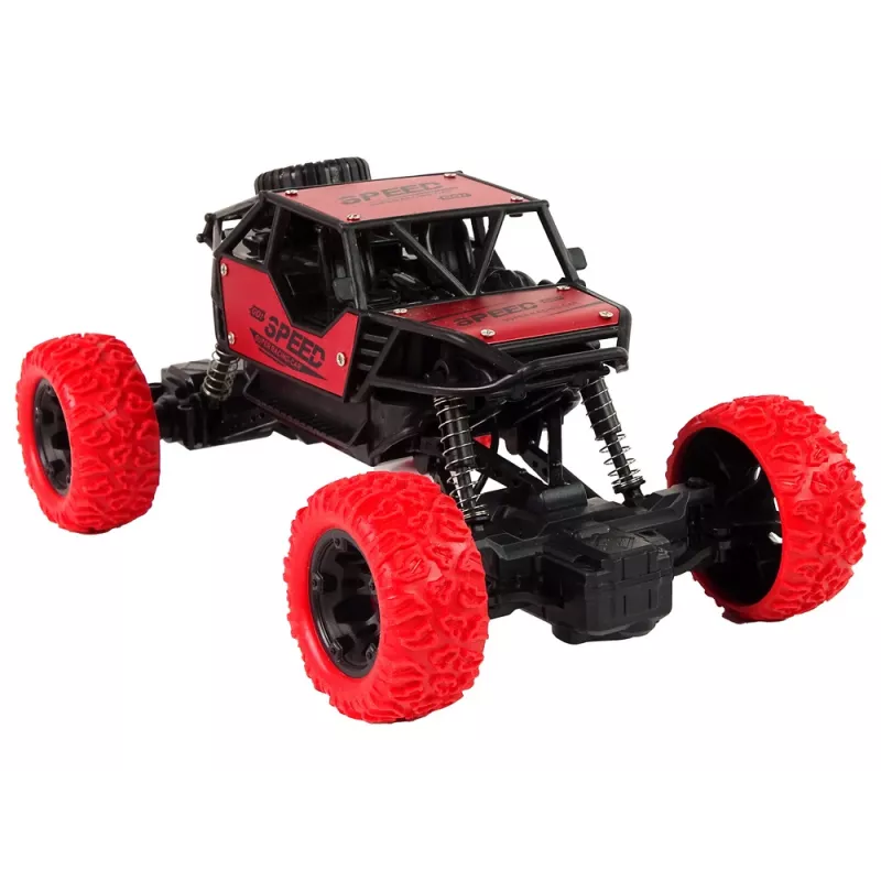 LEAN TOYS terénne vozidlo na diaľkové ovládanie R/C 1:18 červené