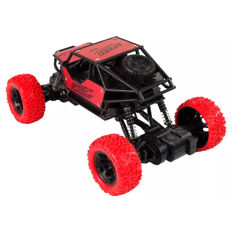 LEAN TOYS terénne vozidlo na diaľkové ovládanie R/C 1:18 červené