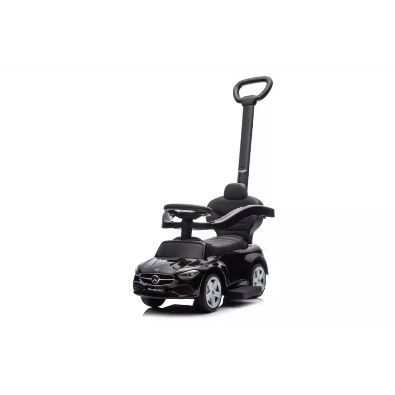 LEAN TOYS odrážadlo s tlačnou tyčou Mercedes 3in1 čierne