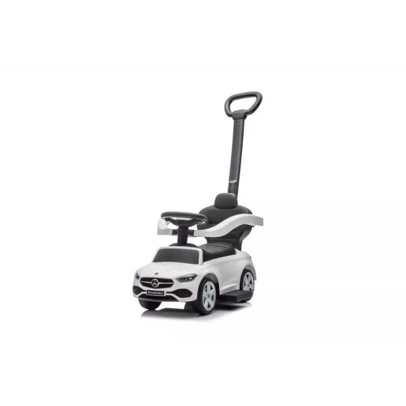 LEAN TOYS odrážadlo s tlačnou tyčou Mercedes 3in1 biela