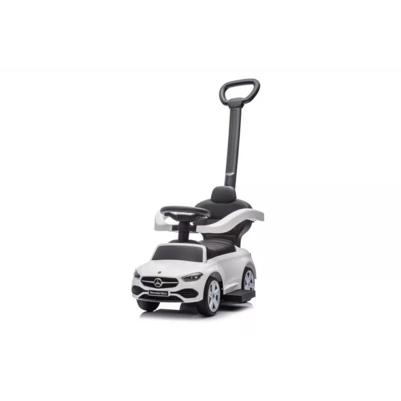 LEAN TOYS odrážadlo s tlačnou tyčou Mercedes 3in1 biela